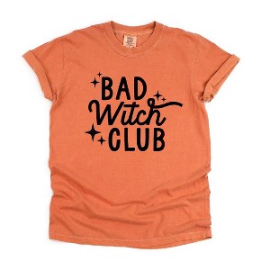 Simply Sage Market Women's Bad Witch Club Short Sleeve Garment Dyed Tee - 1 of 4