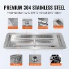 Drop in Fire Pit Burner Kit,Stainless Steel Fire Pit Kit with Burner, Hose Kit,Insert Rectangular Fire Pit Burner Pan for Propane,Natural Gas - 4 of 4