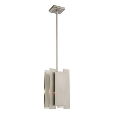 Livex Lighting Varick 1 - Light Pendant in  Brushed Nickel