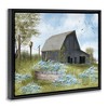 Stupell Industries Blue Floral Country Garden Black Framed Floater Canvas Wall Art - 3 of 4