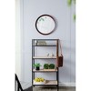NicBex 20" Round Mango Wood Wall Mirror,Minimalist Decorative Accent for Home Decor,Decorative Mirror for Living Room,Bathroom,Bedroom - 2 of 4