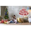 Gulches Blue Gradient Pre Lit LED Flocked Pencil Tree with Warm White Lights - 3 of 4