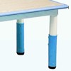 Kids Table and Chairs Set, Toddler Height Adjustable Desk with Graffiti Desktop, Arts & Crafts Table with 6 Seats - 2 of 4