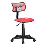 Disney Mickey Mouse Printed Swivel Mesh Desk Chair Red