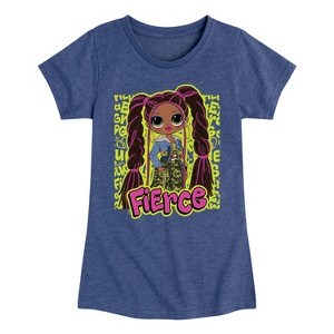 Girls' - LOL Surprise! - Fierce Graffiti Fitted Short Sleeve Graphic T-Shirt - 1 of 4