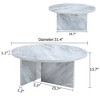 Bella Depot 31.5''W MDF Round Coffee Table for Various Interior Styles - 4 of 4