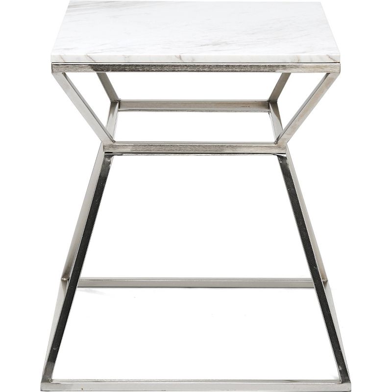 22" Audrey Marble Side Table - Adore Décor, 3 of 7