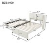 ModernLuxe Full Size Upholstered Platform Bed with Convertible Trundle (Flat or Erected), No Box Spring Needed - 3 of 4
