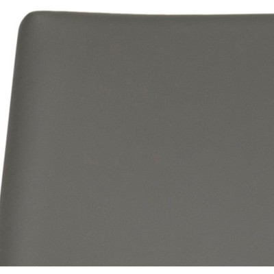 Summerset Gray PU Leather Upholstered Side Chairs with Metal Frame, Set of 2