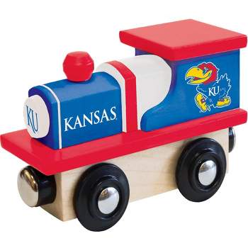 MasterPieces Officially Licensed NCAA Kansas Jayhawks Wooden Toy Train Engine For Kids