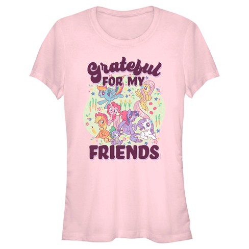 Juniors Womens My Little Pony: Friendship Is Magic Grateful For My Friends T -shirt : Target