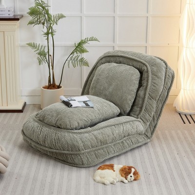 LAOTIES Human Dog Bed Lazy Sofa Couch,5-Position Adjustable Folding Sleeper For Adults And Pets