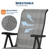 GustoWave Outdoor Folding Rattan Camping Chair with Adjustable Backrest & Widened Armrest, Sun Lounger for Patio, Garden, Beach - 4 of 4