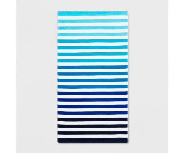 Stripe Beach Towel Ombre Blue - Sun Squad&#153;