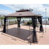 13x10 Outdoor Patio Gazebo Canopy Tent With Ventilated Double Roof And Mosquito net - 4 of 4