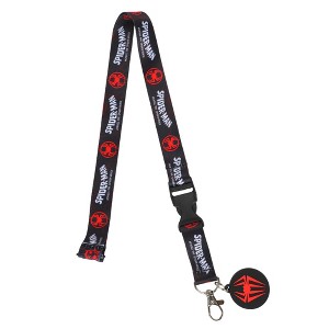 Spider-Man Across The Spider-Verse Logo 22 Inch Black Lanyard With ID Sleeve - 1 of 3