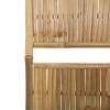 vidaXL 3-Panel Bamboo Privacy Screen, Outdoor/Indoor Folding Divider for Garden Patio/Room, 47.2" x 70.9", Natural Brown - Farmhouse Style - 3 of 4