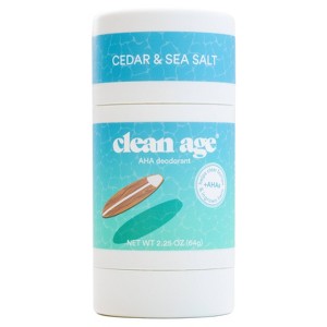 Clean Age Cedar & Sea Salt AHA Deodorant for Teens - 2.25oz - 1 of 4