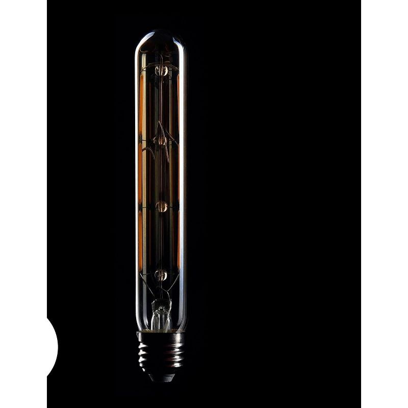 CROWN LED 230V, 40 Watt Edison Flute Tube Light Bulb E26 Base Dimmable Incandescent Bulbs, 6 Pack, 2 of 4