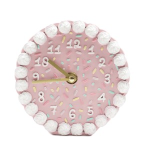National Brand Confetti Cake Tabletop Clock - 1 of 3