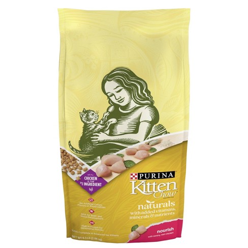 Purina Kitten Chow Naturals with Chicken Complete & Balanced Dry Cat Food - image 1 of 4