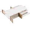 NicBex Modern Rectangle Coffee Table with 4 Drawers and Glass Doors for Living Room - 2 of 4