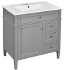 YOOCOZZ 30'' Bathroom Vanity with Top Sink,2 Drawers and a Tip-out Drawer - 2 of 4