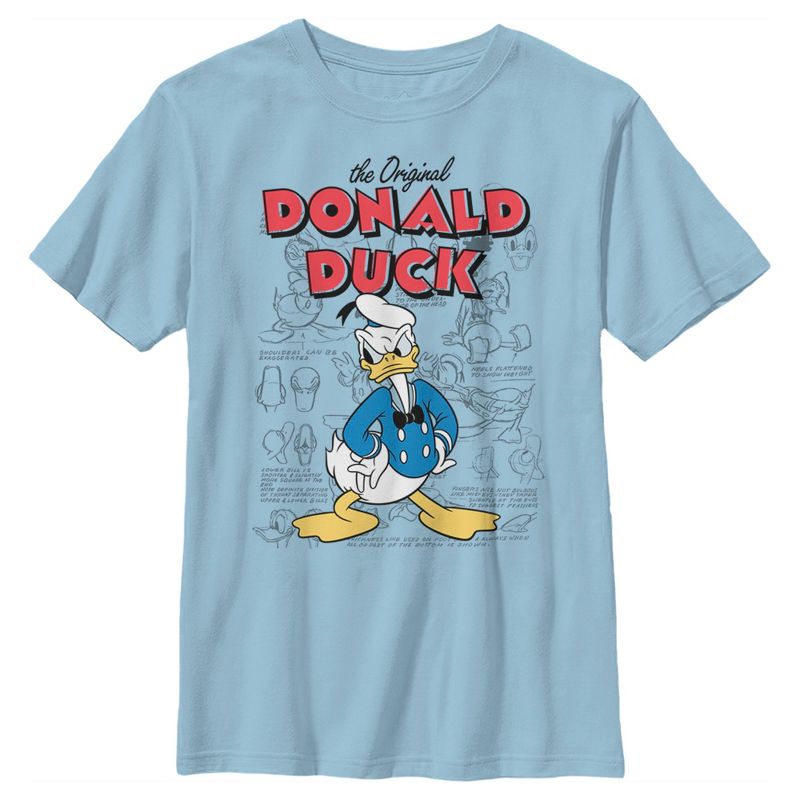 Boy's Disney Donald Duck Original Art T-Shirt, 1 of 5