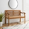 Olivier Indoor/Outdoor Teak Bench - Brown - Crosley - 4 of 4