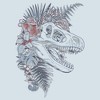 Juniors Jurassic World Floral Fossil Art T Shirt - 2 of 4