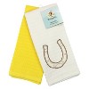 Sloppy Chef Lucky Embroidered Kitchen Towel (2-Piece Set), 16x26, 100% Cotton, Horseshoe Design - 2 of 4