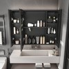Grungis Wall Mounted Bathroom Storage Cabine,Medicine Cabinet with Mirror and  LED Light for Bathroom - 2 of 4