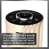 Rowenta Tower Fan Urban Cool Trubo Oscillating Silence Black/Wood: Quiet Cooling Fan for Rooms, Programmable Timer, Remote - 3 of 4