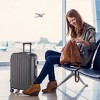 20"/24"/28" 3 pcs/set in ABS 360～ Spinner Wheel Luggage, Carry on Suitcase with Cup Holder & USB Port - 4 of 4