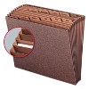 Smead TUFF Expanding Open-Top Stadium File, 12 Sections, 1/12-Cut Tabs, Letter Size, Redrope - 2 of 4