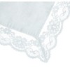 CTM Women's Bridal Dress Lace and Linen Handkerchief - 3 of 4