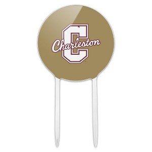 College of Charleston Secondary Acrylic Cake Topper Party Decoration for Wedding Anniversary Birthday Graduation - 1 of 4