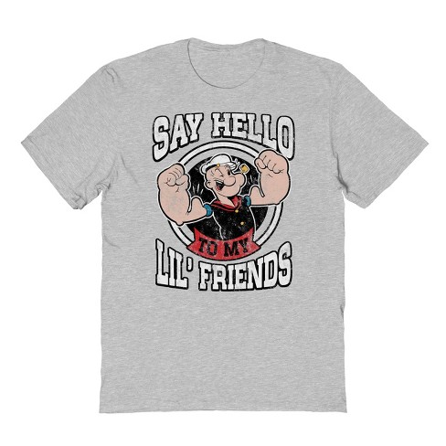 Popeye Men's Lil Friends Short Sleeve Graphic Cotton T-Shirt - image 1 of 1