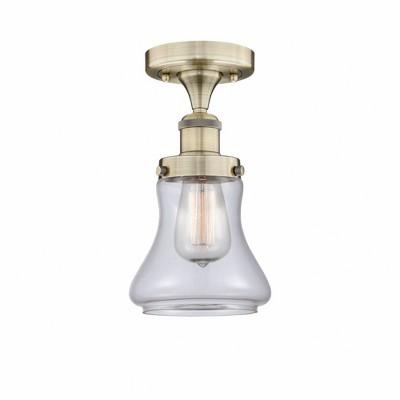 Bellmont - 1 Light Semi-Flush Mount In Industrial Style-8.25 Inches Tall and 6.5 Inches Wide