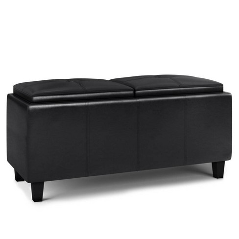 Black ottoman hot sale target