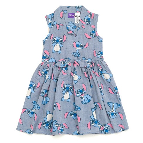 Bluey Big Girls Skater Dress and Scrunchie Toddler to Big Kid