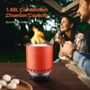 VEVOR Tabletop Fire Pit,6 inch Stainless Steel Tabletop Fireplace,Rubbing Burner Smores Maker ,Wood Burning or Pellet Fueled ,Cylinder 1.96 lbs,Red - 4 of 4