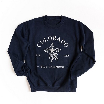 Simply Sage Market Women's Graphic Sweatshirt Embroidered Colorado Flower