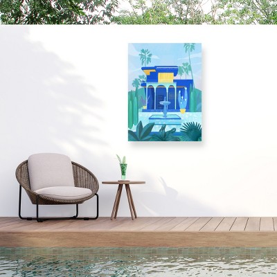 Trademark Fine Art - Petra Lizde  Moroccan Garden Matted Framed Art