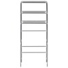 vidaXL 3-Tier Storage Rack over Laundry Machine Silver 27.2 in.x11 in.x66.5 in. - 3 of 4