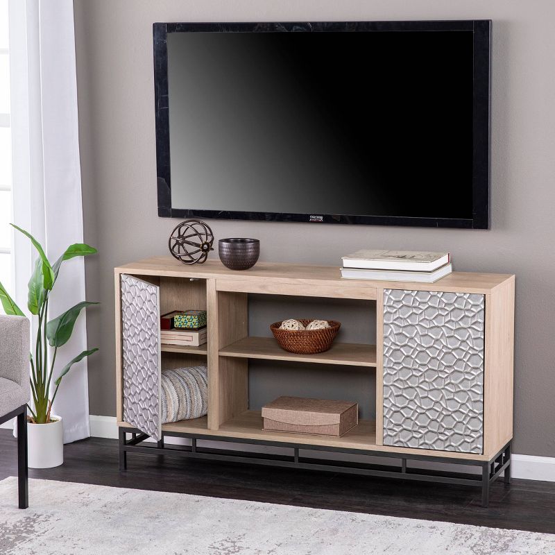 Dernal Media Console with Storage Natural - Aiden Lane, 4 of 13