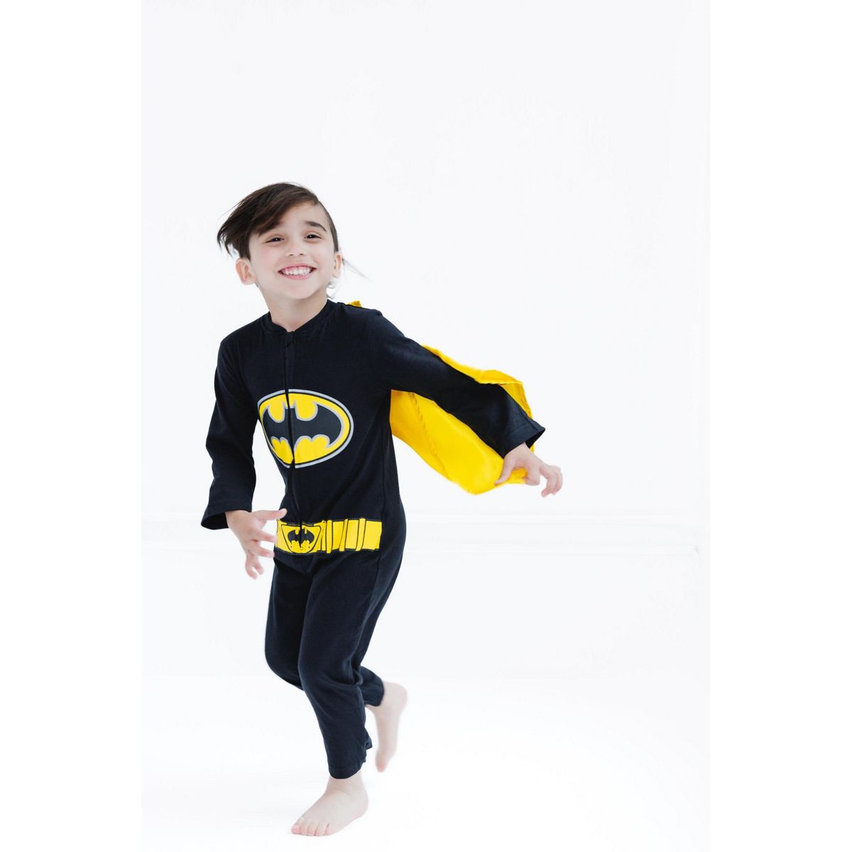 WARNER BROS Justice League Toddler Boy or Girl Cosplay Coverall and Cape Set - thumbnail 4