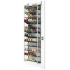36 Pair Over-The-Door Shoe Closet Organizer Rack for 36 Pairs, 12 Tier, Metal, Gray - 3 of 4