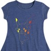 Girls' - Pokémon - Pikachu Outline Fit & Flair Cap Sleeve Dress - 2 of 3