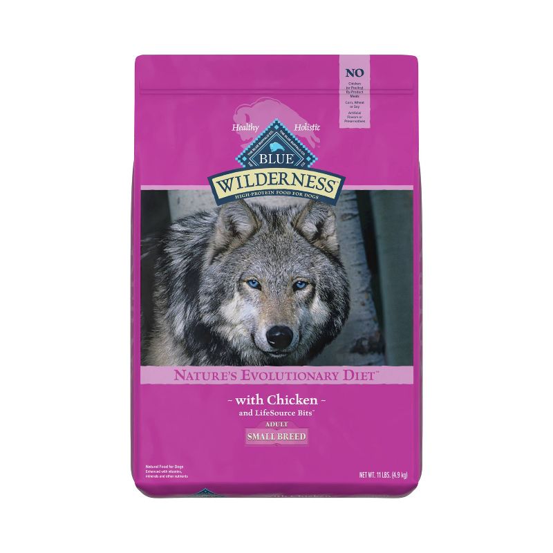 Blue Buffalo Wilderness High Protein Natural Adult Small Breed Dry Dog Food with Chicken, 1 of 11